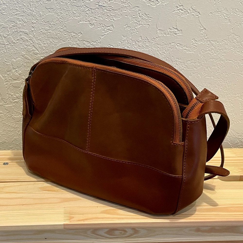 **SOLD** Able Leather Meron Crossbody Bag in Whiskey - Picture 7 of 7